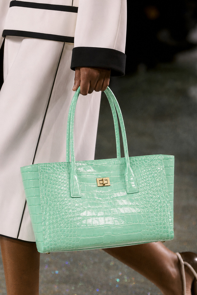 Women'S Work Bags Tote - SHELKSBAG Glossy Crocodile Embossed Tote Bag