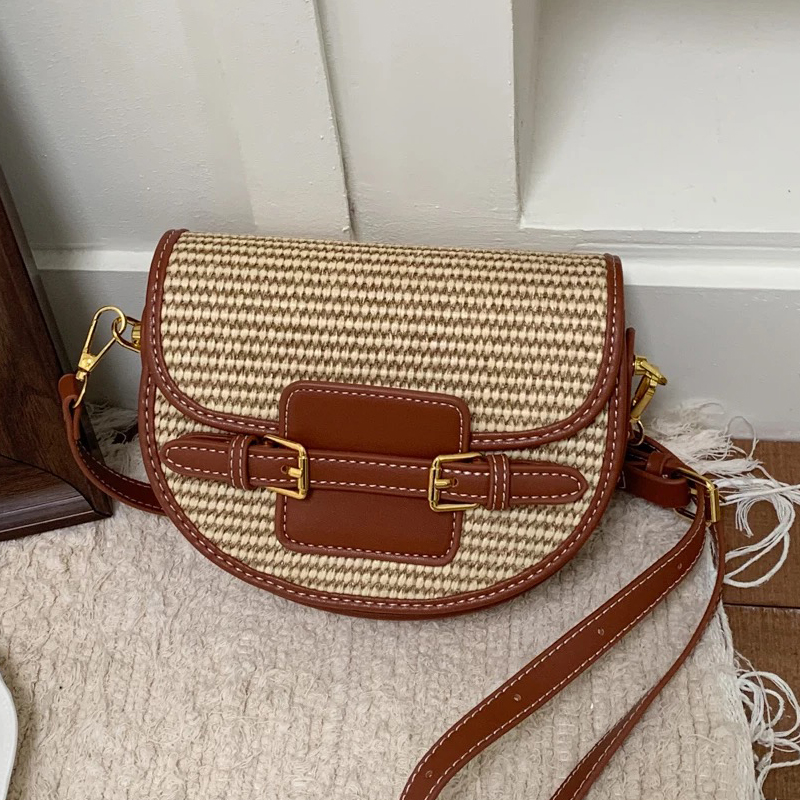 England Style Mini Straw Saddl - Women Bags Luxury review and price