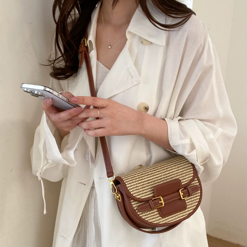 England Style Mini Straw Saddl - Women Bags Luxury review and price