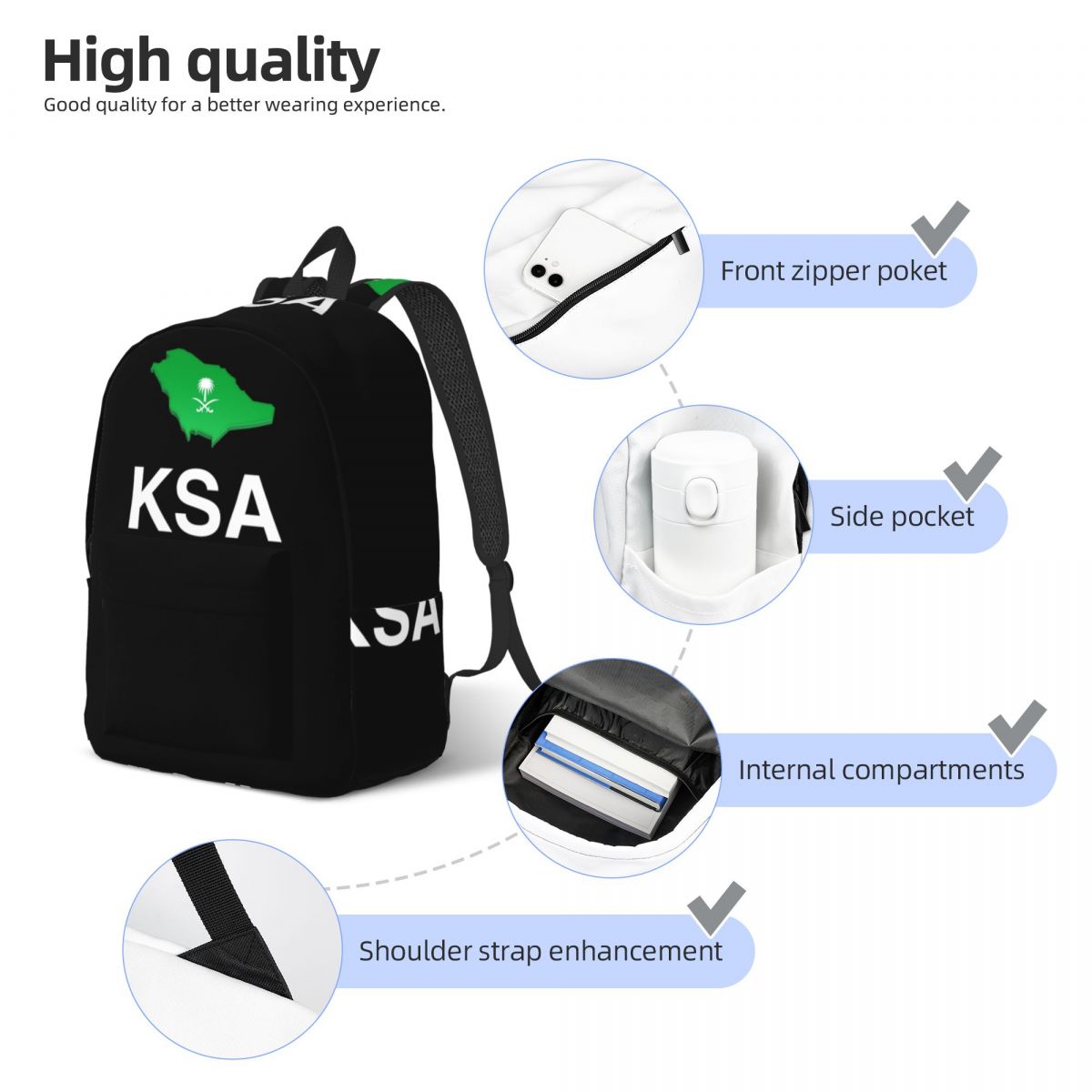 Made In Saudi Arabia Flag And  - Women Bags Ksa review and price
